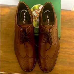 Nunn Bush Brown Leather Wingtip Oxfords